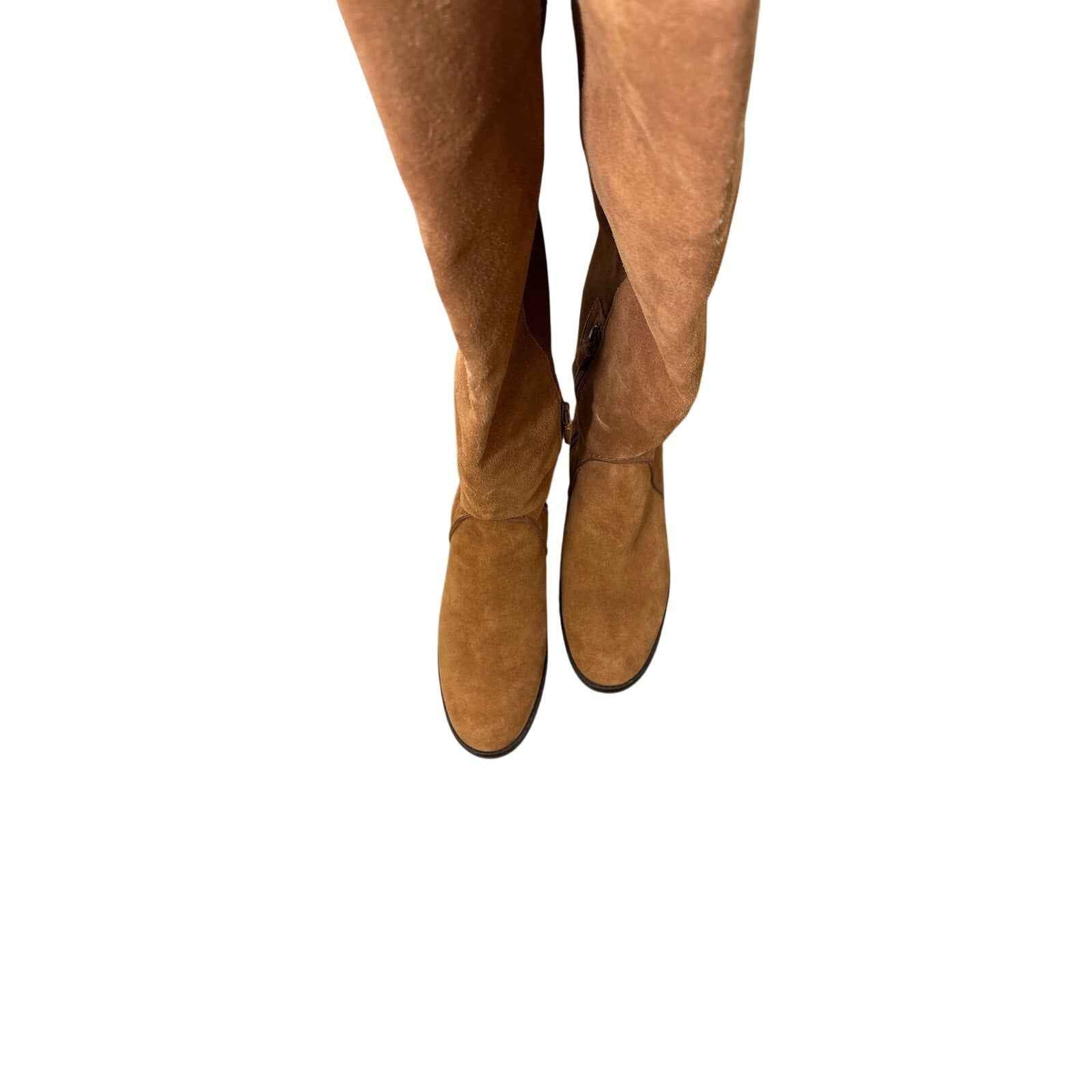Cole Haan Medium Brown Suede Knee High Boot Sz 8.5