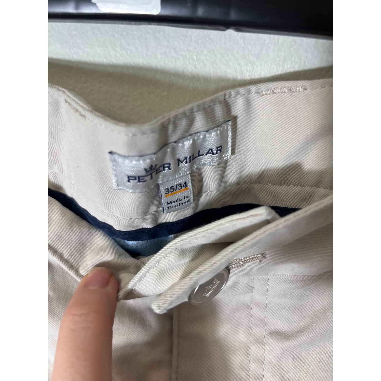 Mens Peter Millar Light Khaki Pants Sz 35/34