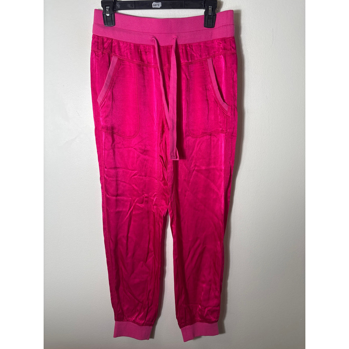 Marrakech Hot Pink Satiny Pull On Joggers sz M