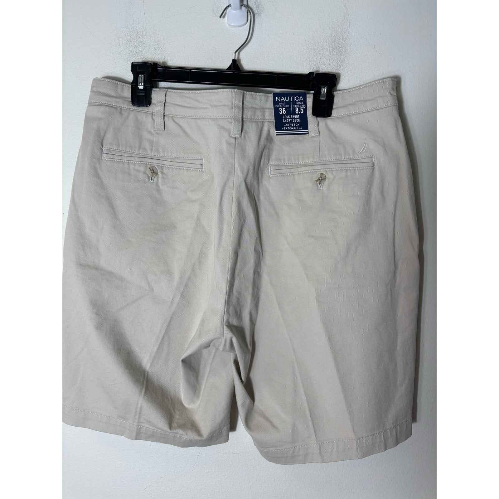 NWT Men's Nautica Khaki Deck Short Sz 38W 8.5" Inseam