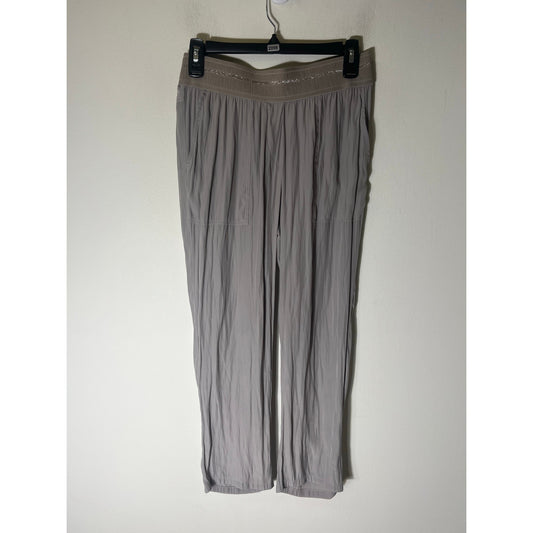 Loa & Sophie New York Silky Loose Fit Gray Elastic Waist Pants Sz XS
