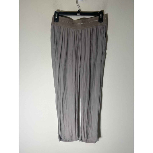 Lola & Sophie New York Silky Loose Fit Gray Elastic Waist Pants Sz XS
