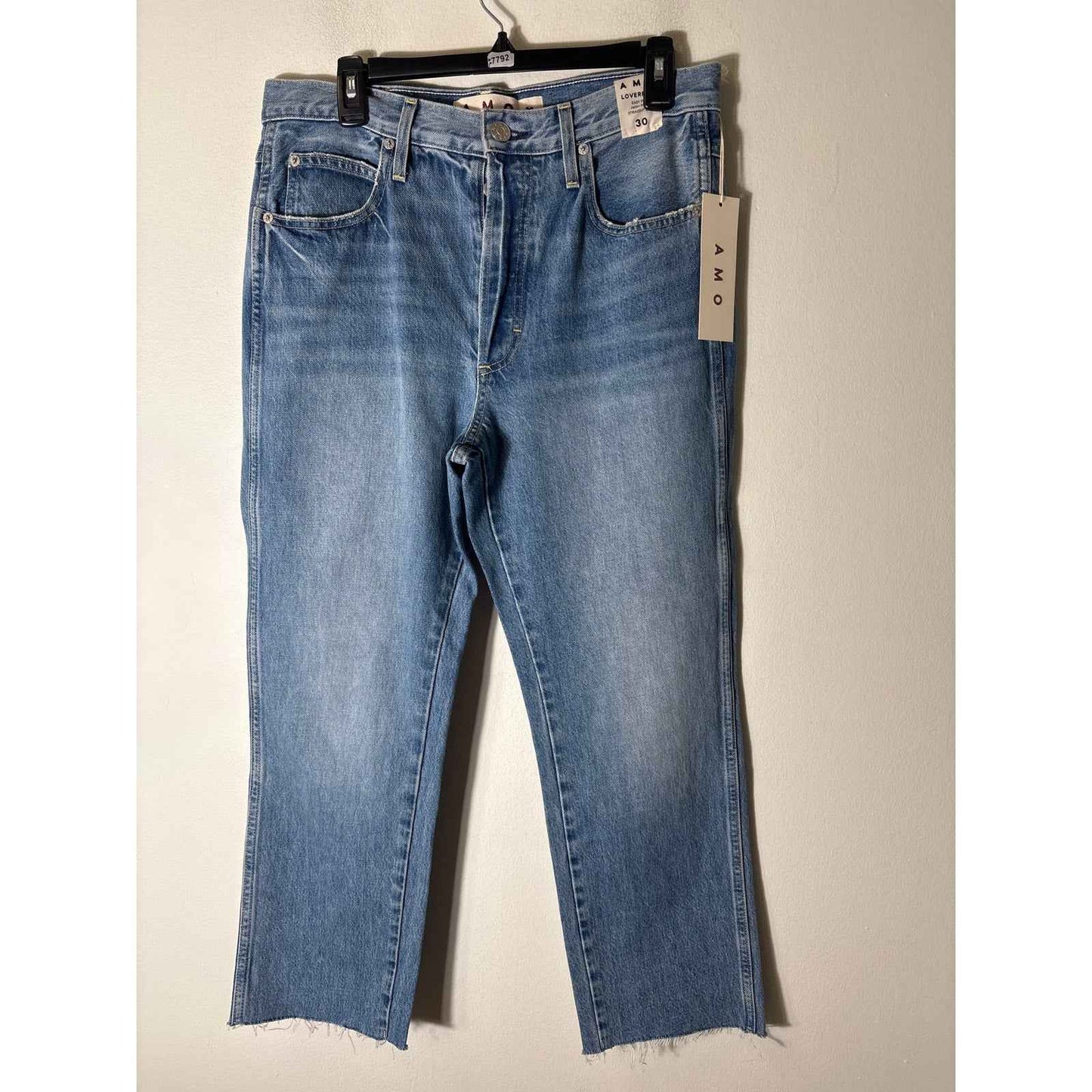 NWT AMO Loverboy Easy Fit High Rise Straight Leg Sz 30