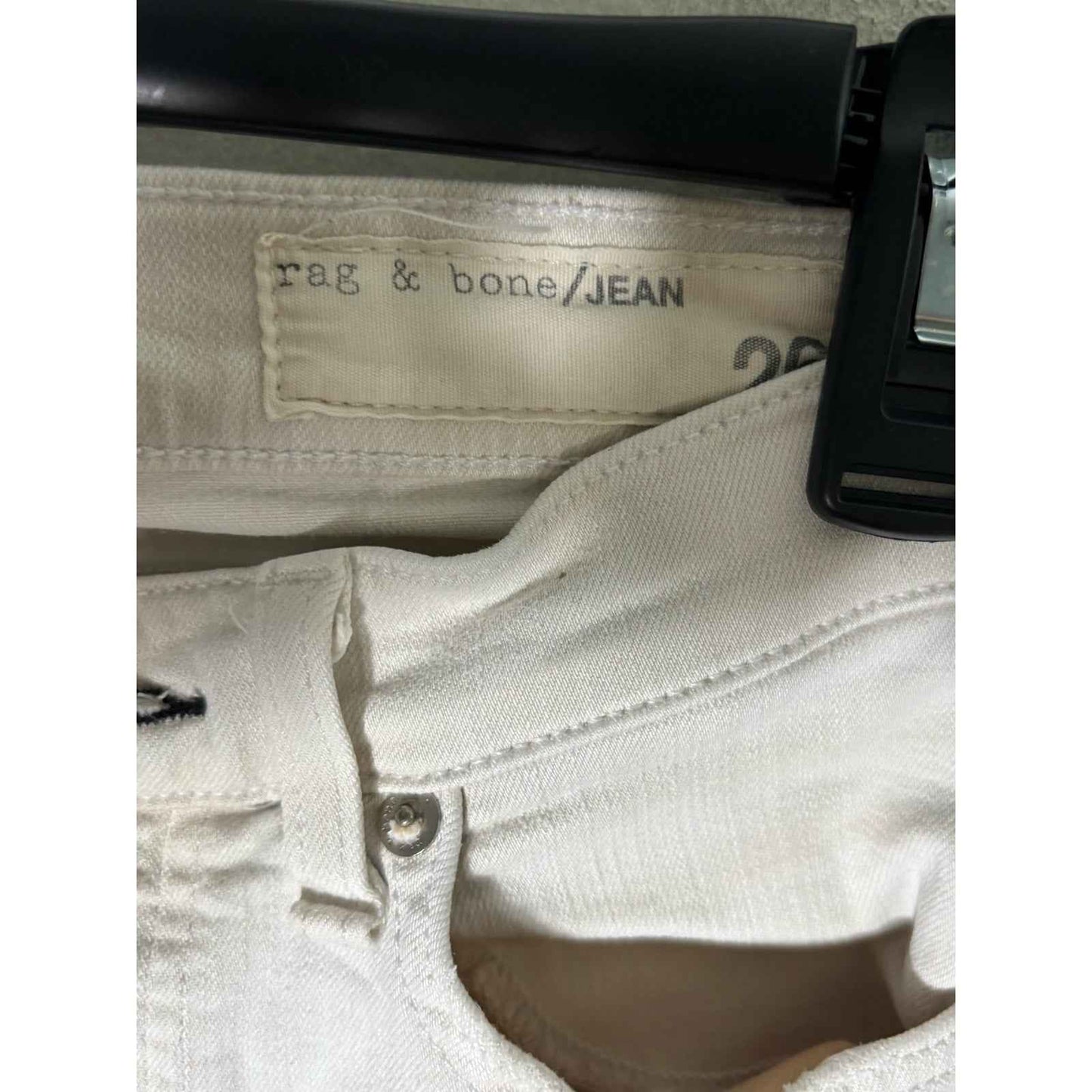 Rag & Bone White Skinny Denim Sz 26
