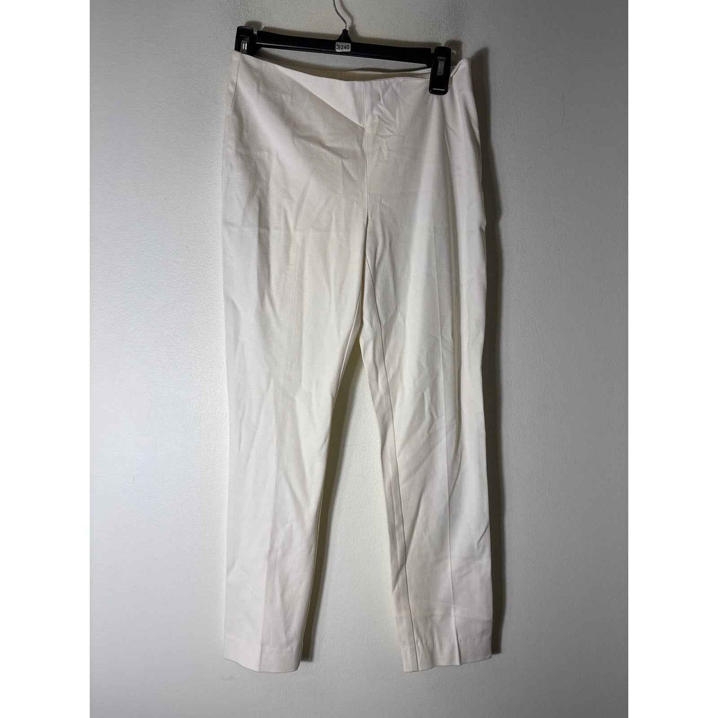 Elie Tahari White Straight Leg Ankle Pants Sz 2