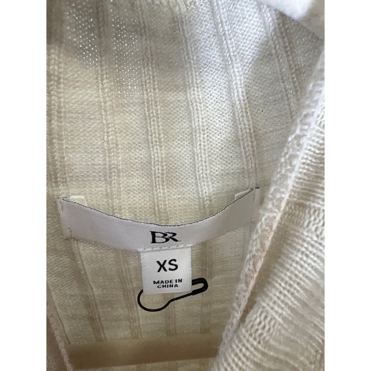BR / Banana Republic Stone Ribbed Mock Neck Tank Sz XS