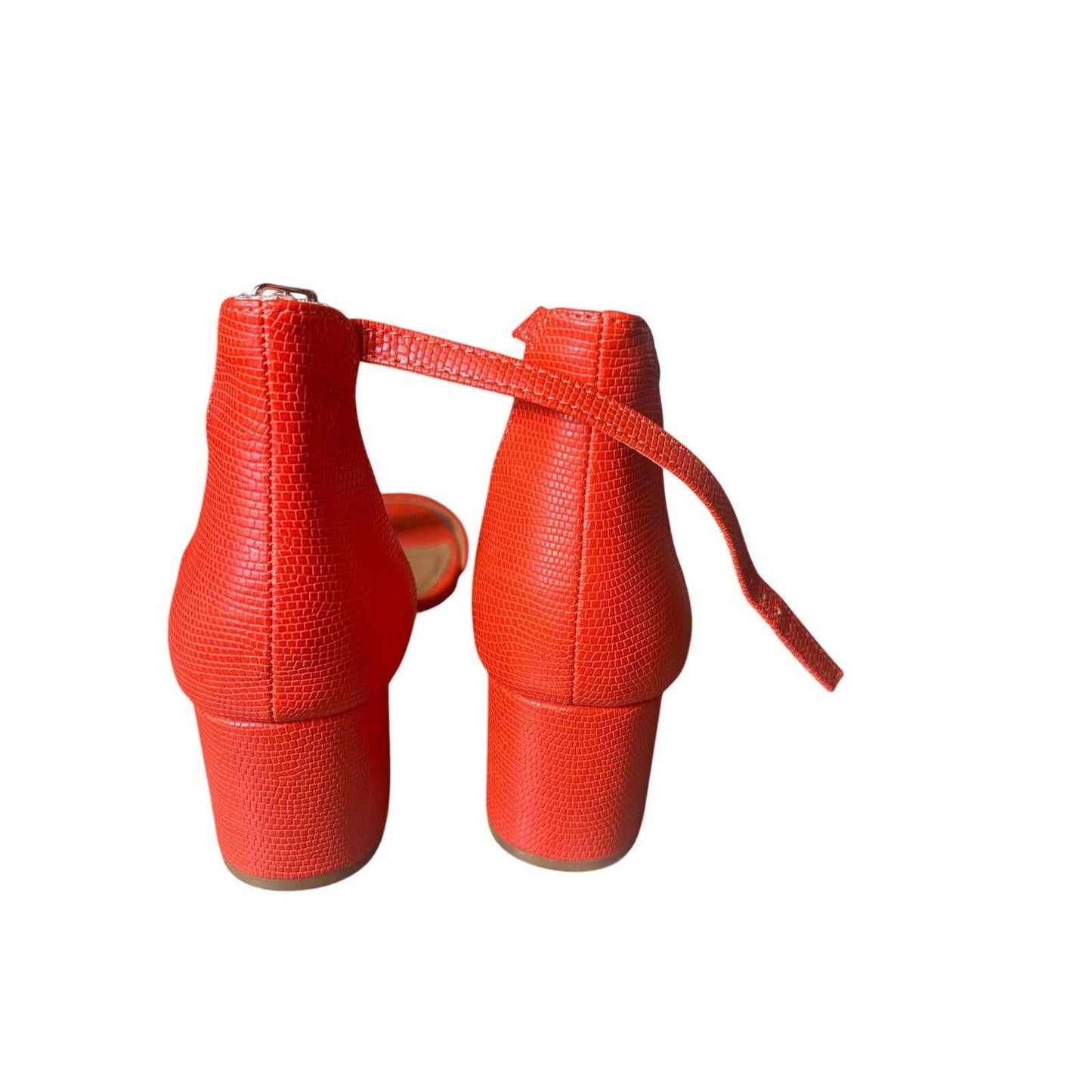 Steve Madden True Orange Sandal with 2" Heel Sz 8.5