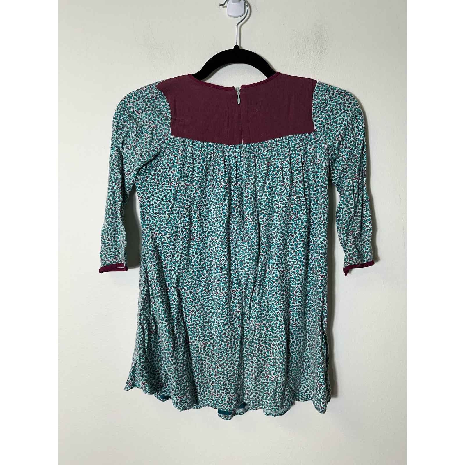 Girls ilovegorgeous Green Floral Knit Dress SZ 6-7