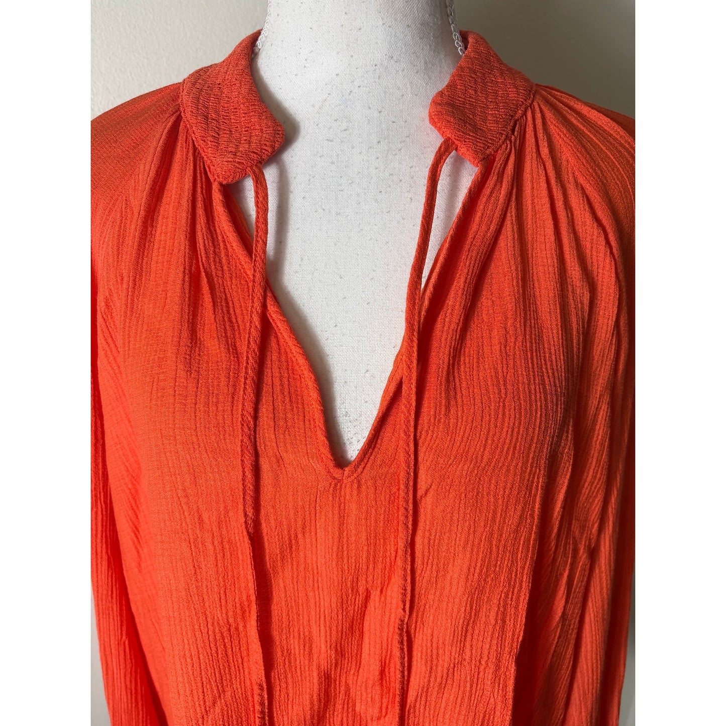 NWT Bruchu Walker Papaya Amaia Blouse Sz L