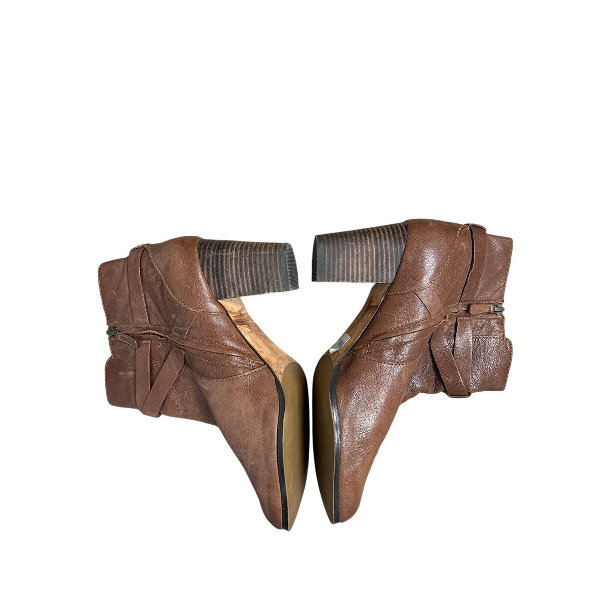 Cole Haan Brown Leather Ankle Bootie Sz 10