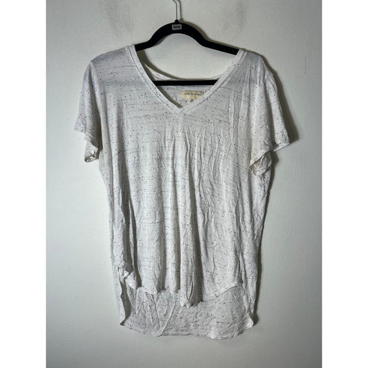 Cloth and Stone Off White V Neck Women's Size Medium