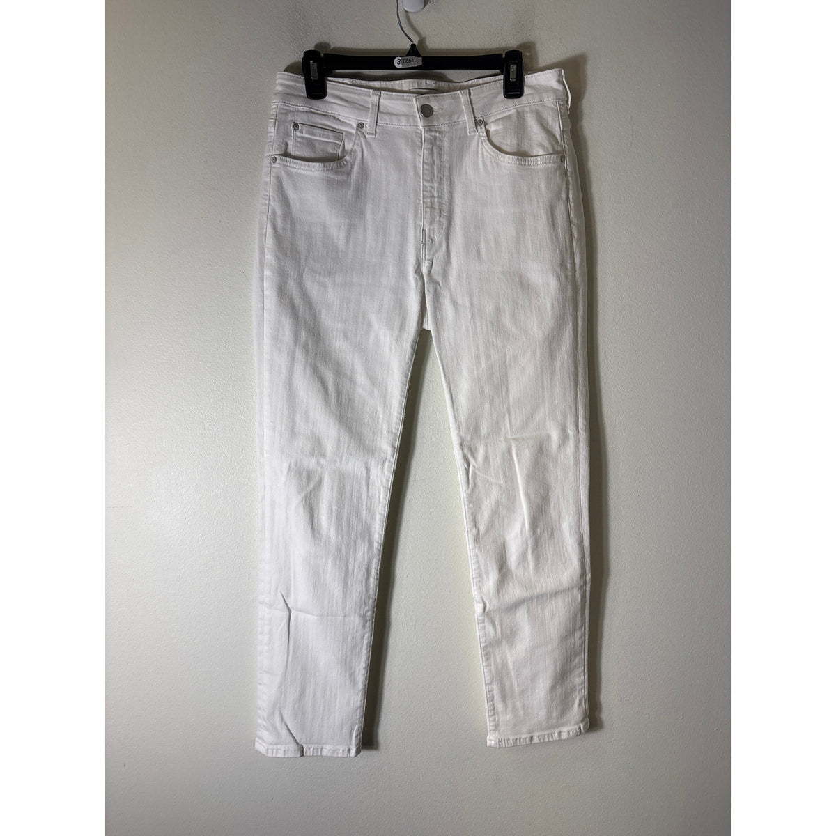Mavi White Kathleen High-Rise Slim Boyfriend Sz 30/28