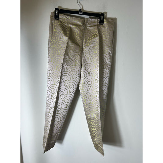 Redwood Court Beige silk pants size 8