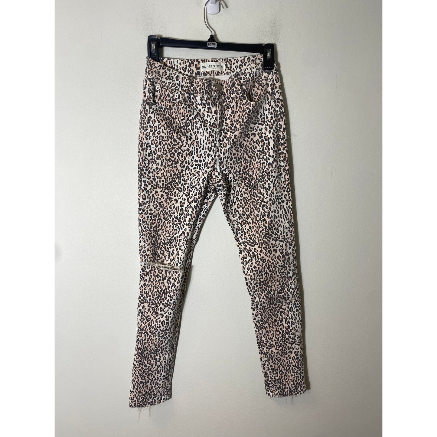 Pants Store Leopard Print Denim Sz Small