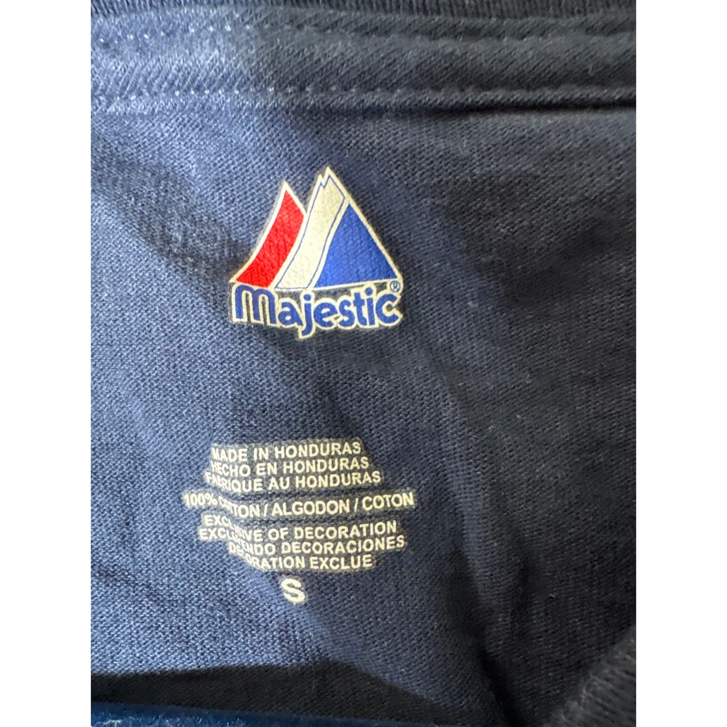 Atlanta Braves Navy "COX" Short Sleeve Tee Shirt Sz S