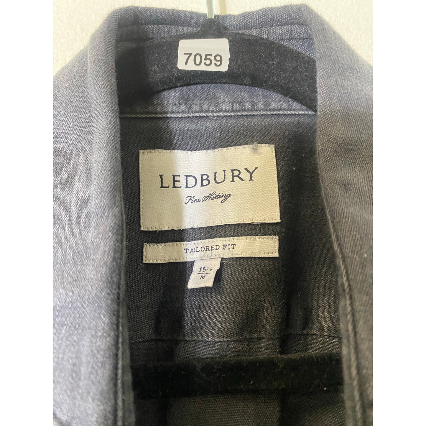 Ledbury Black Button Up Shirt Sz 15 1/2