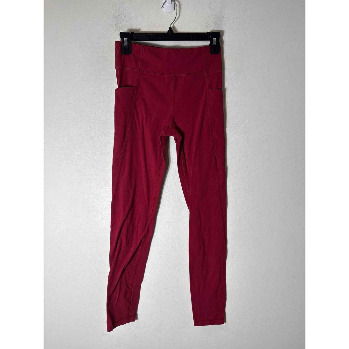 Girls Athleta Girl High Rise Crimson Red Athletic Leggins Sz 16