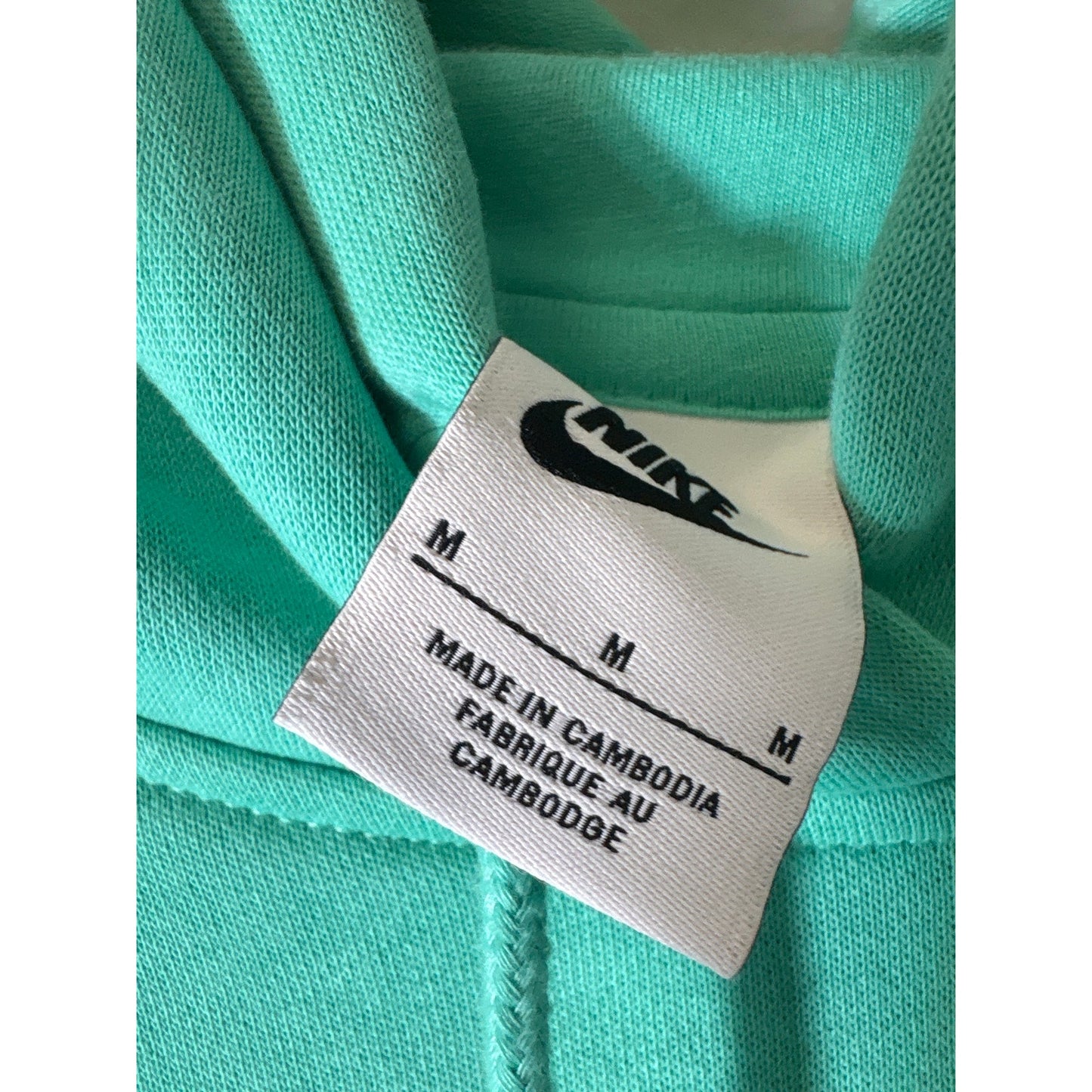 Nike Vibrant Green Long Sleeve Oversized Hooded Sweatshirt Sz M