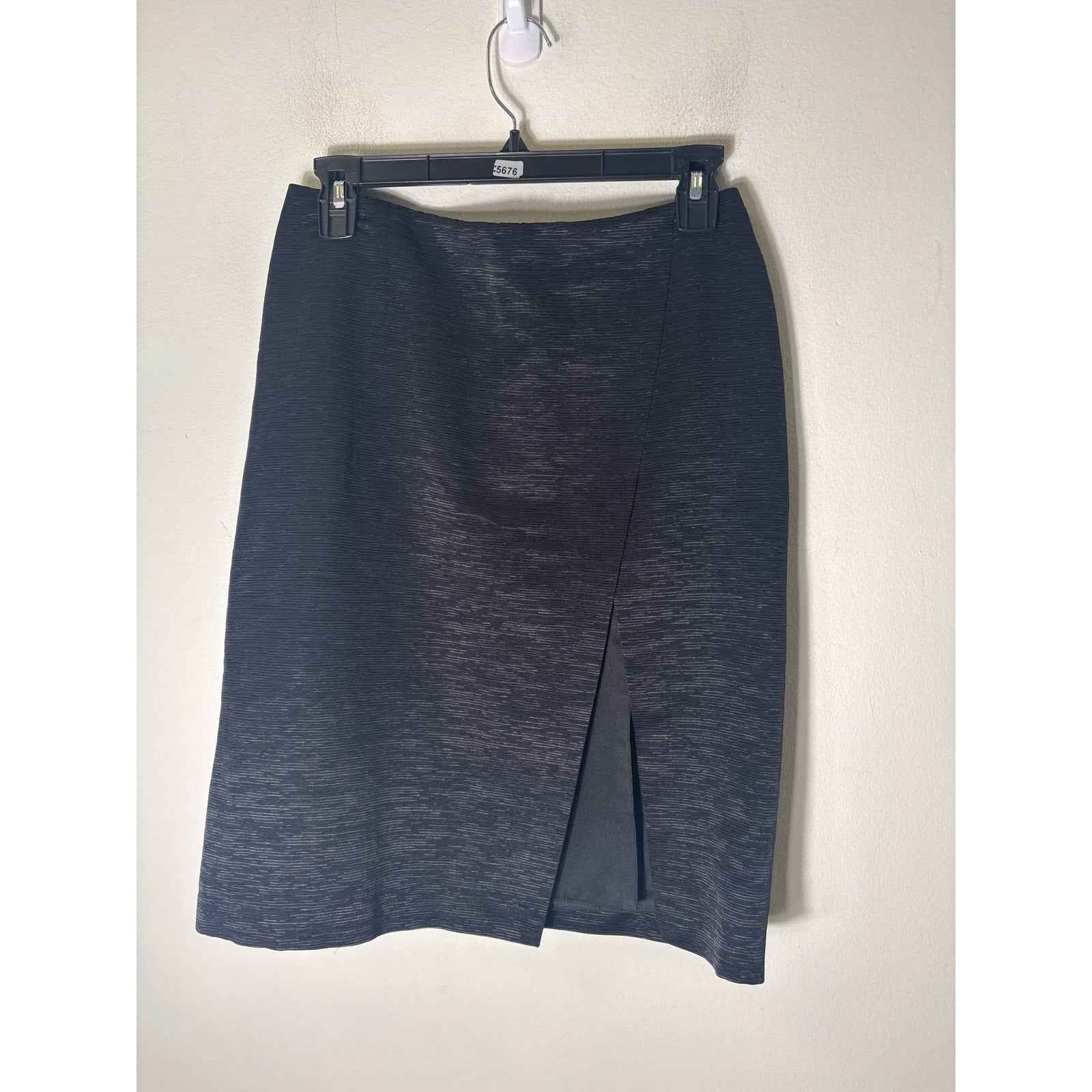 Etro Front Slit Black Pencil Skirt sz 42