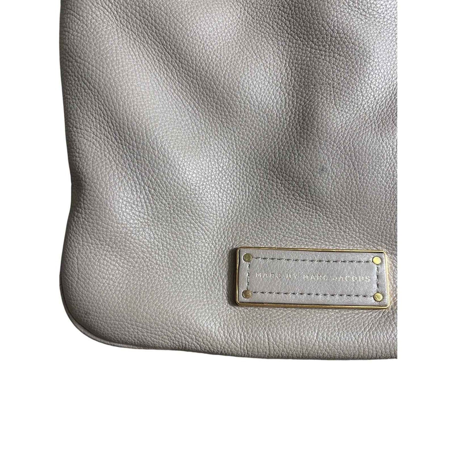 Marc Jacobs Taupe Leather Crossbody Bag Sz 9.5x10"