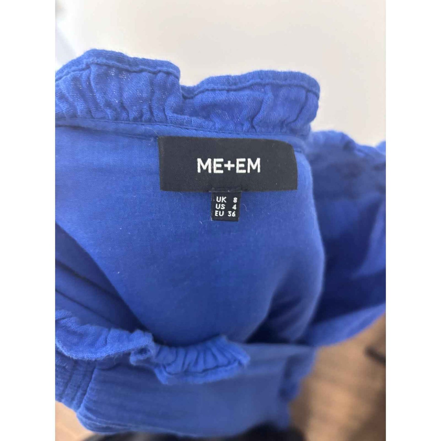 ME+EM Cobalt Blue Gauze Maxi Dress Sz 4