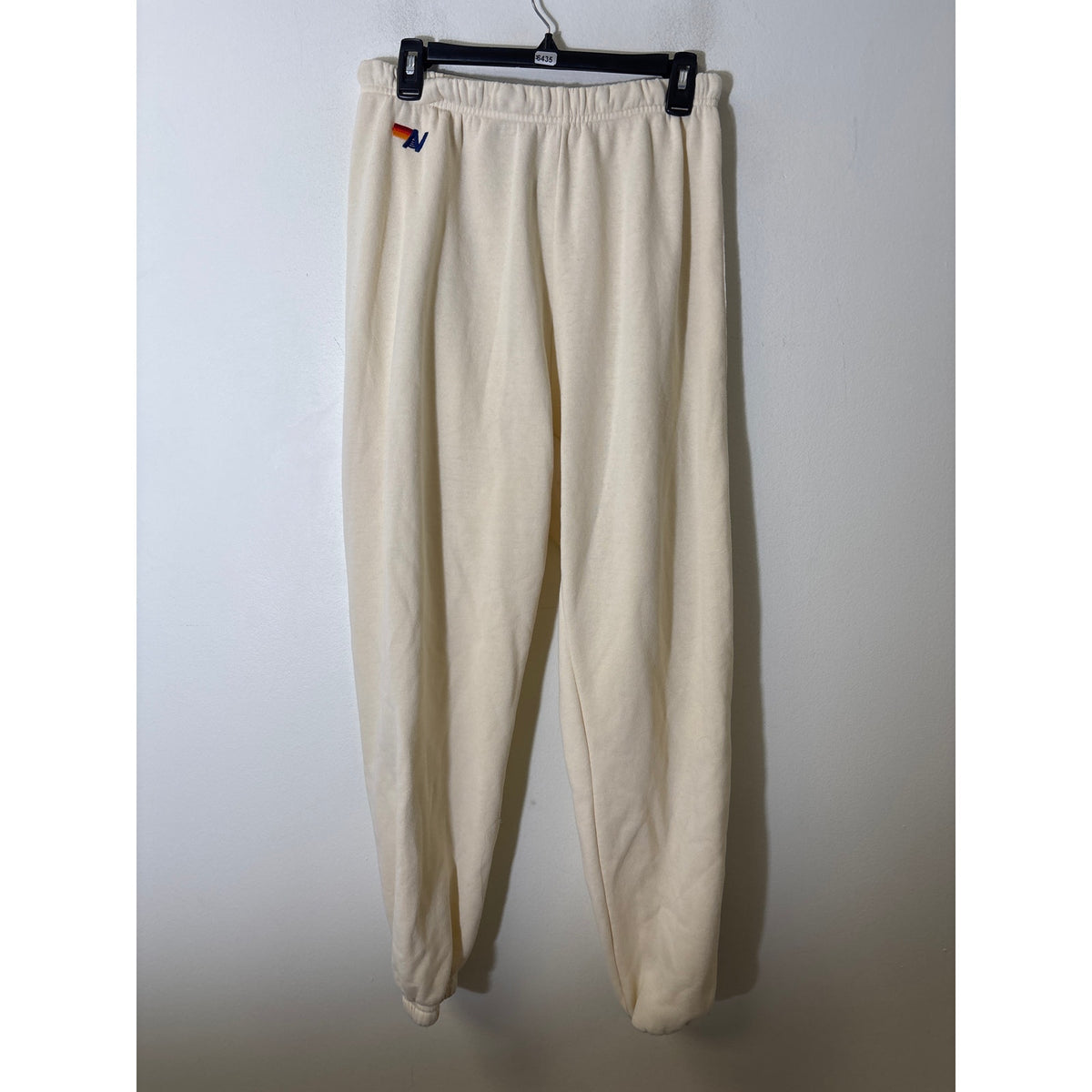Aviator Nation Off White Sweat Pants Bottom Sz XL