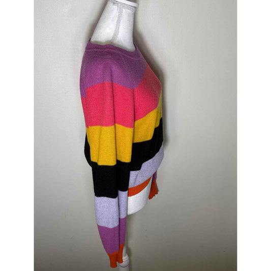 Stine Goya Multi Color Stripe Pullover Sweater Sz S
