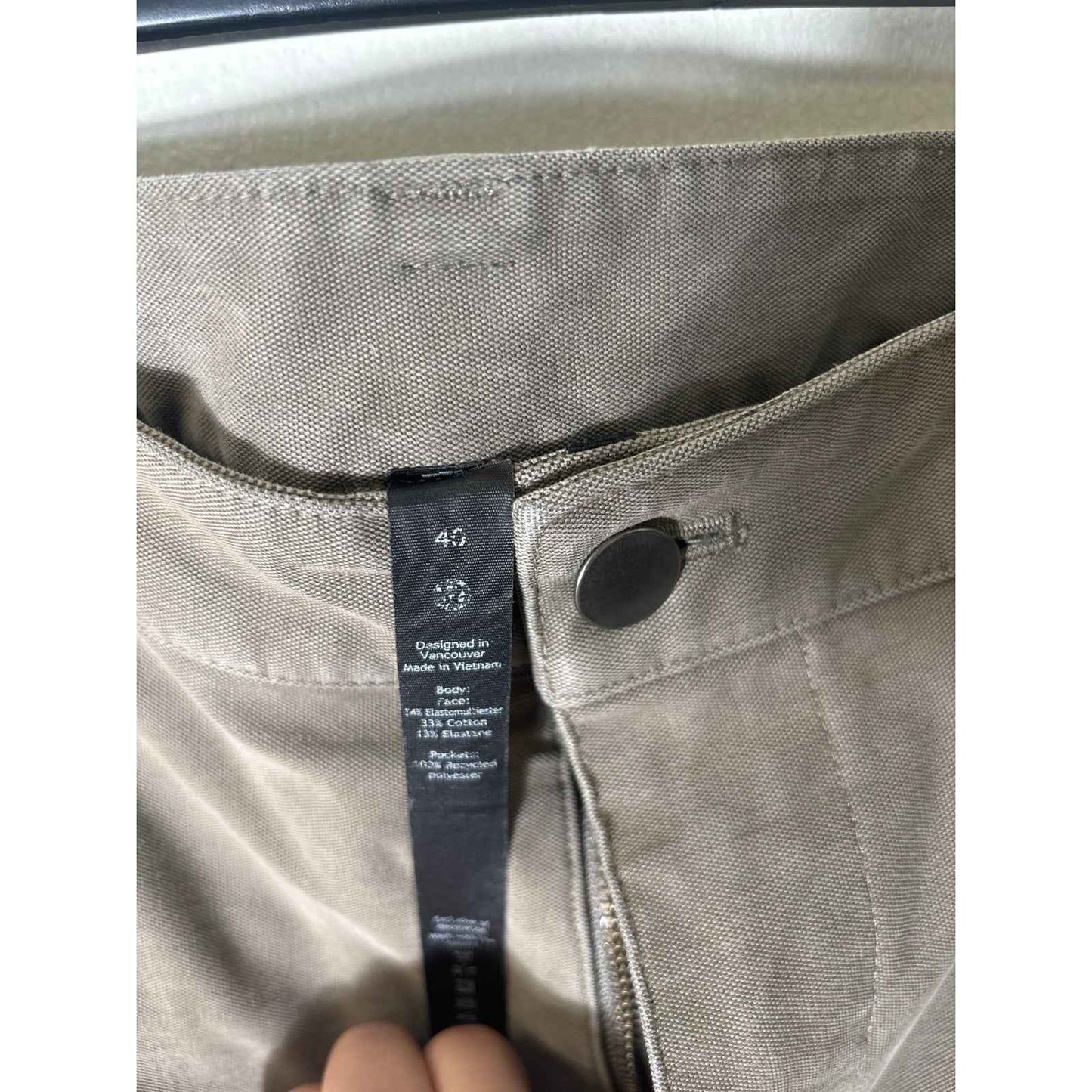Men's Lululemon Gray Mid Weight Cotton Blend Chinos Sz 40x32