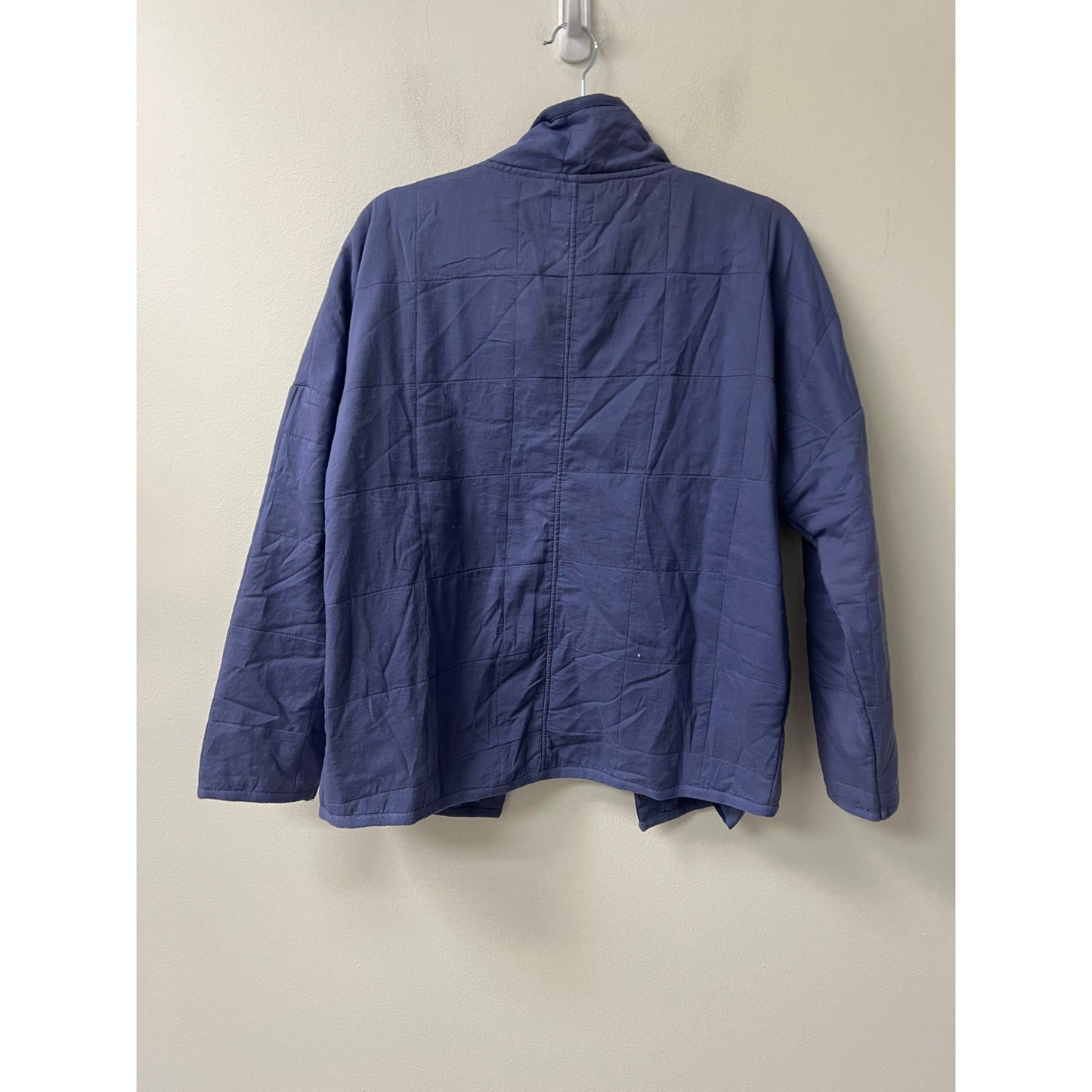 Society Amuse Snap Quilted Jacket in Blue Sz XS