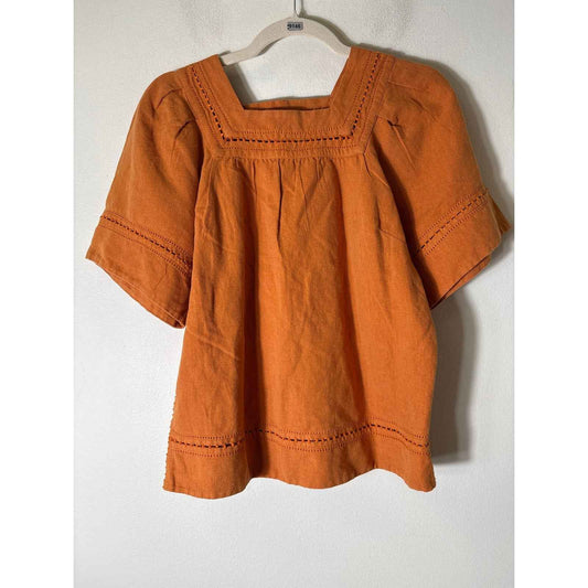 Sea New York Short Sleeve Orange Tunic Sz 4
