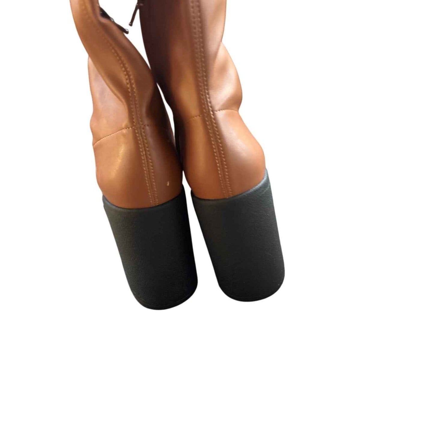 NWOB Katy Perry Brown The Heighten Stretch Boot Sz 6