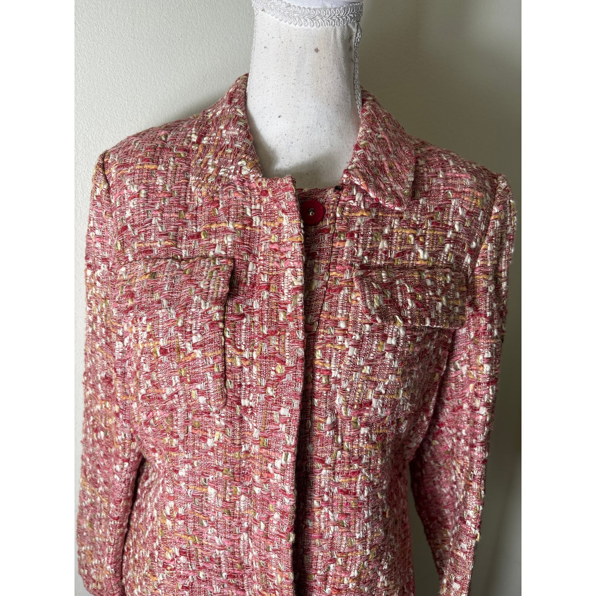 Lafayette 148 Pink Tween Skirt Suit Sz 8