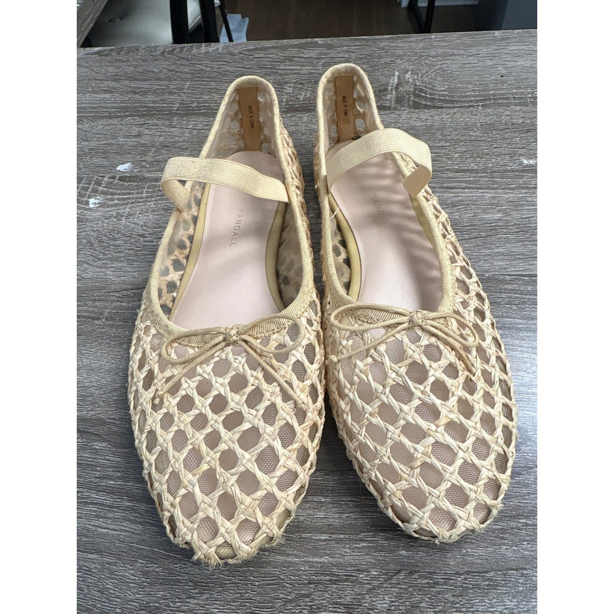 Loeffler Randall Raffia Weave Ballet Shoes Sz 8.5