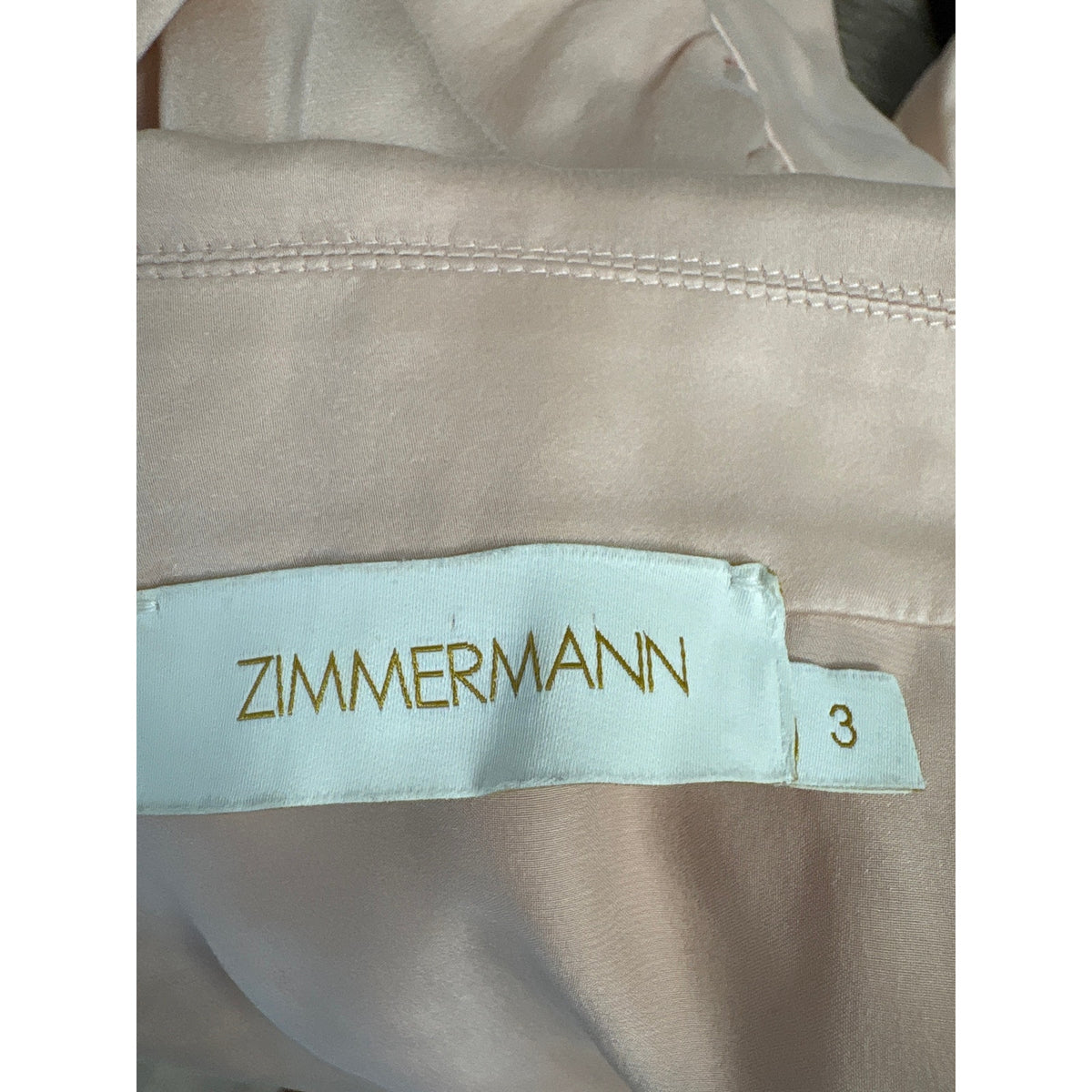 Zimmerman Pink Silk Wrap Dress Sz 3 (10)