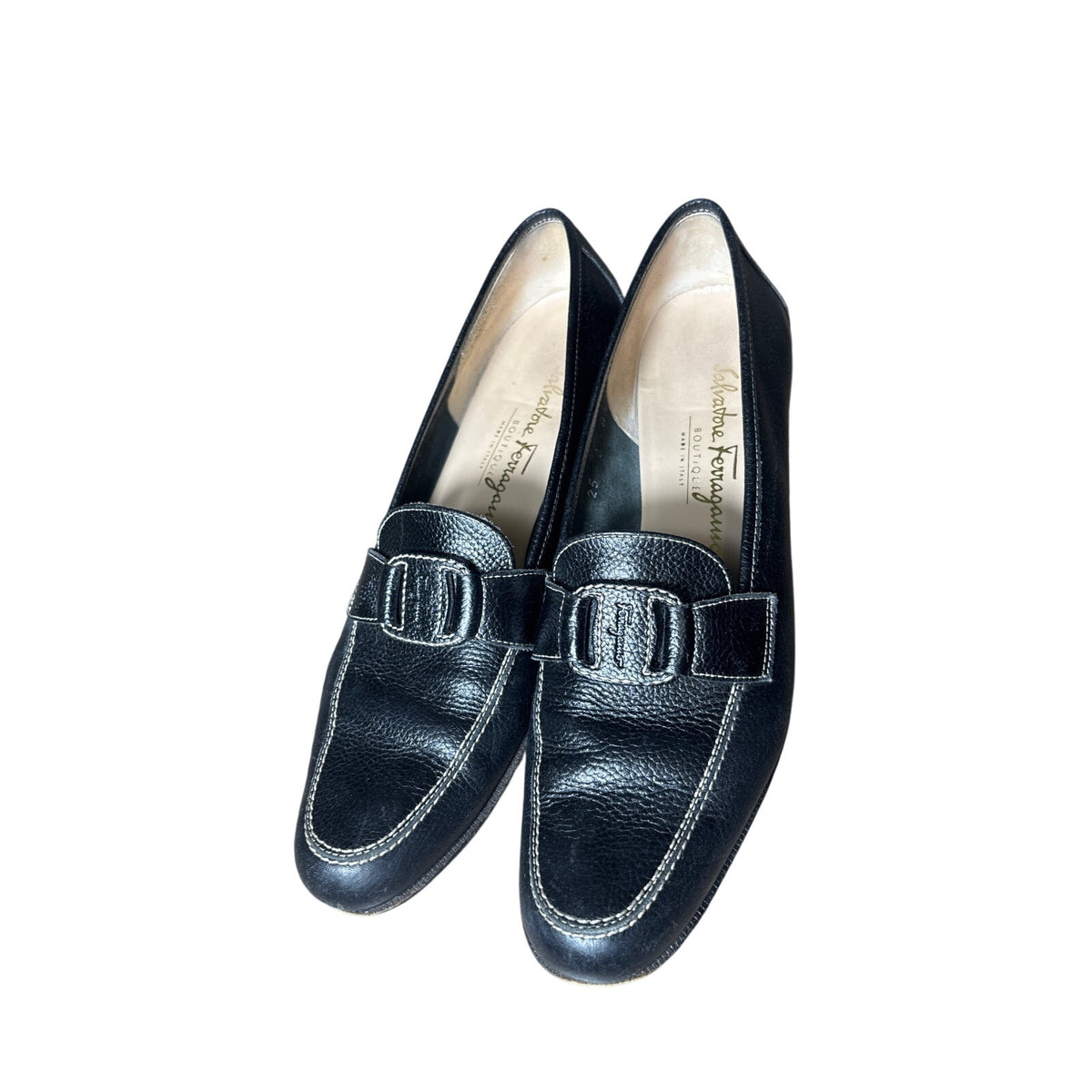 Salvatore Ferragamo Black Loafers Sz 8