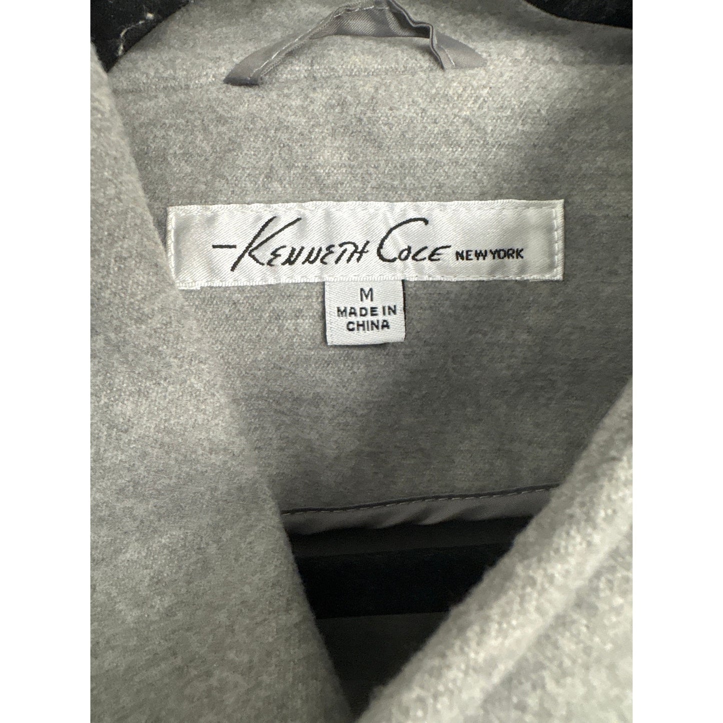 Kenneth Cole Heather Gray Coat Sz M