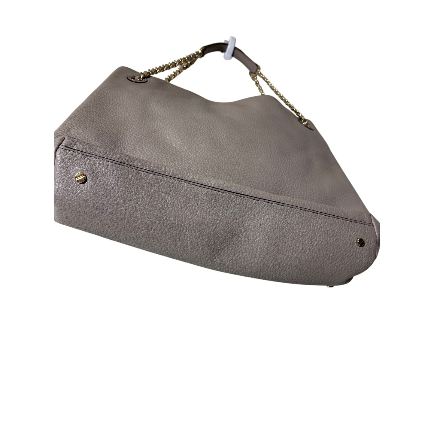Tory Burch Gray Soft Pebbled Leather Bag Sz 13"x10"