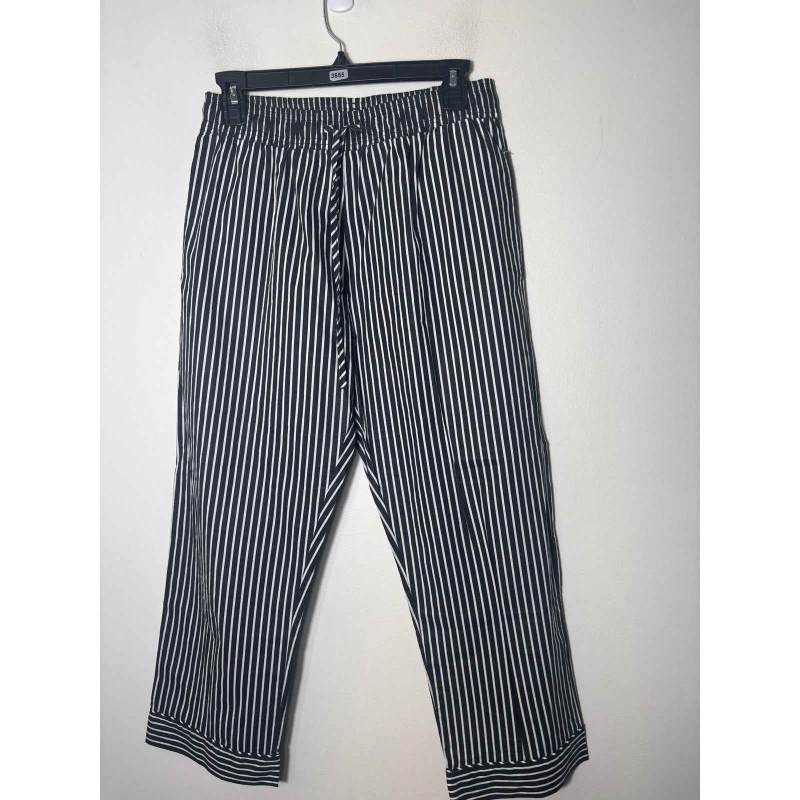 Buru Black and White Drawstring pants Sz S