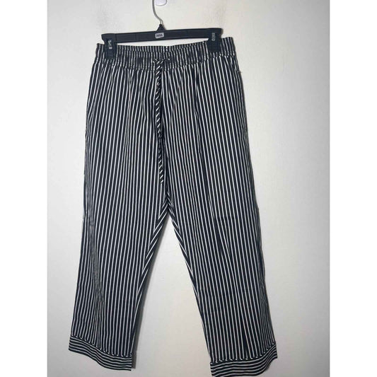 Buru Black and White Drawstring pants Sz S