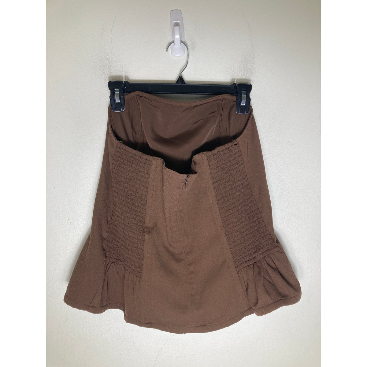 The Drop Brown Strapless Corset Sz L