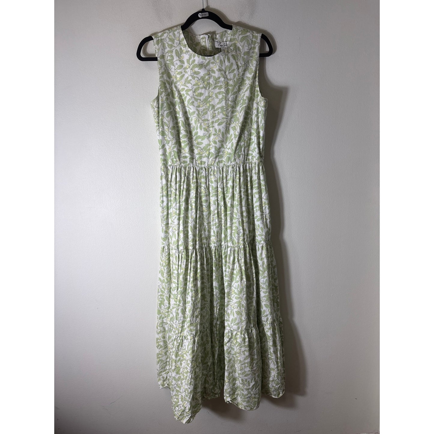 Coco Shop Green and Yellow Berry Maxi Dress Sz L
