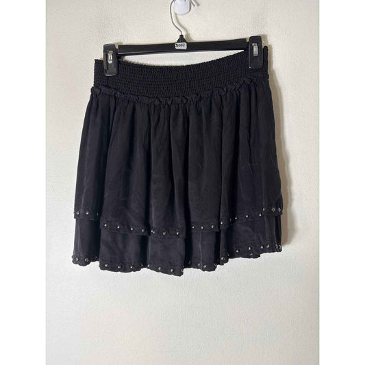 Rails Black Layered Studded Skirt Sz S