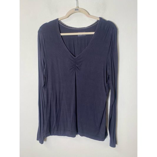 Horny Toad Black Long Sleeved Modal Tee Shirt Sz L