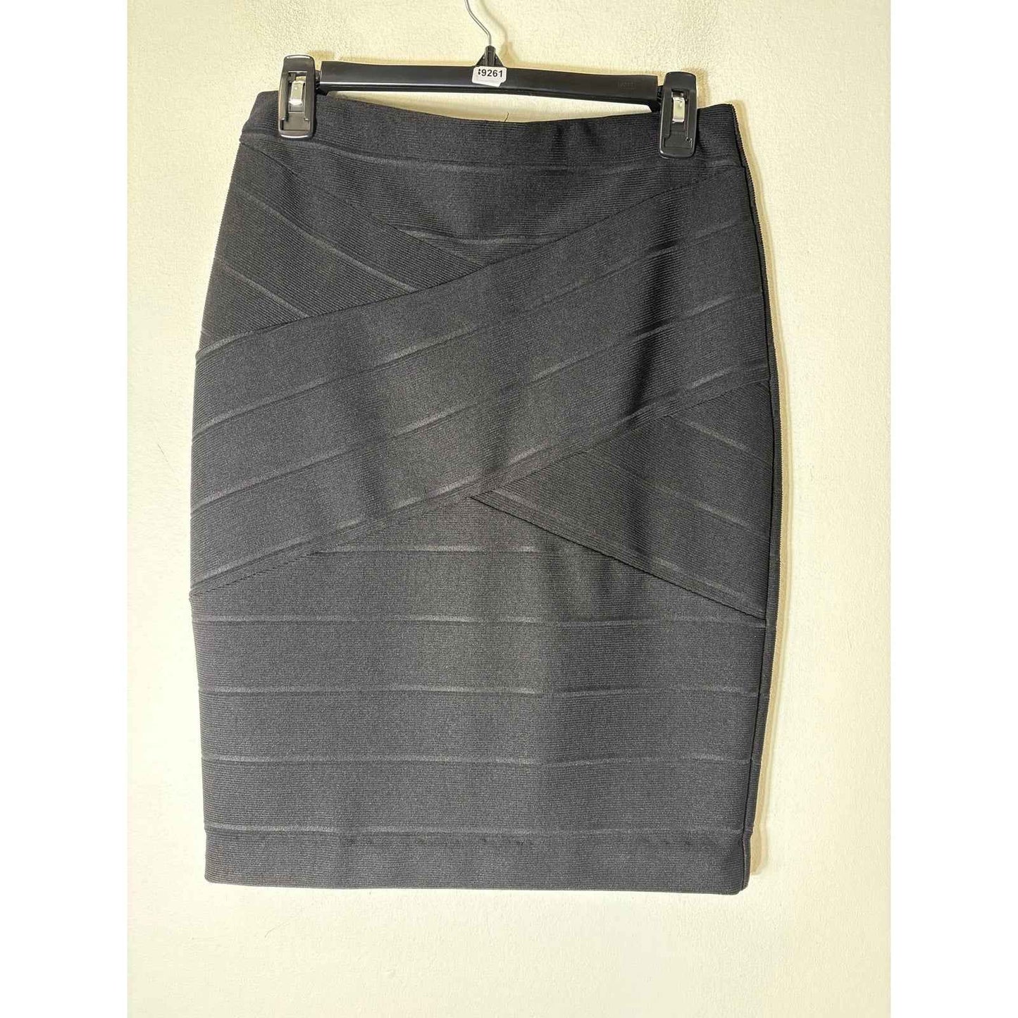 Haute Monde Black Fitted Pencil Skirt Sz M