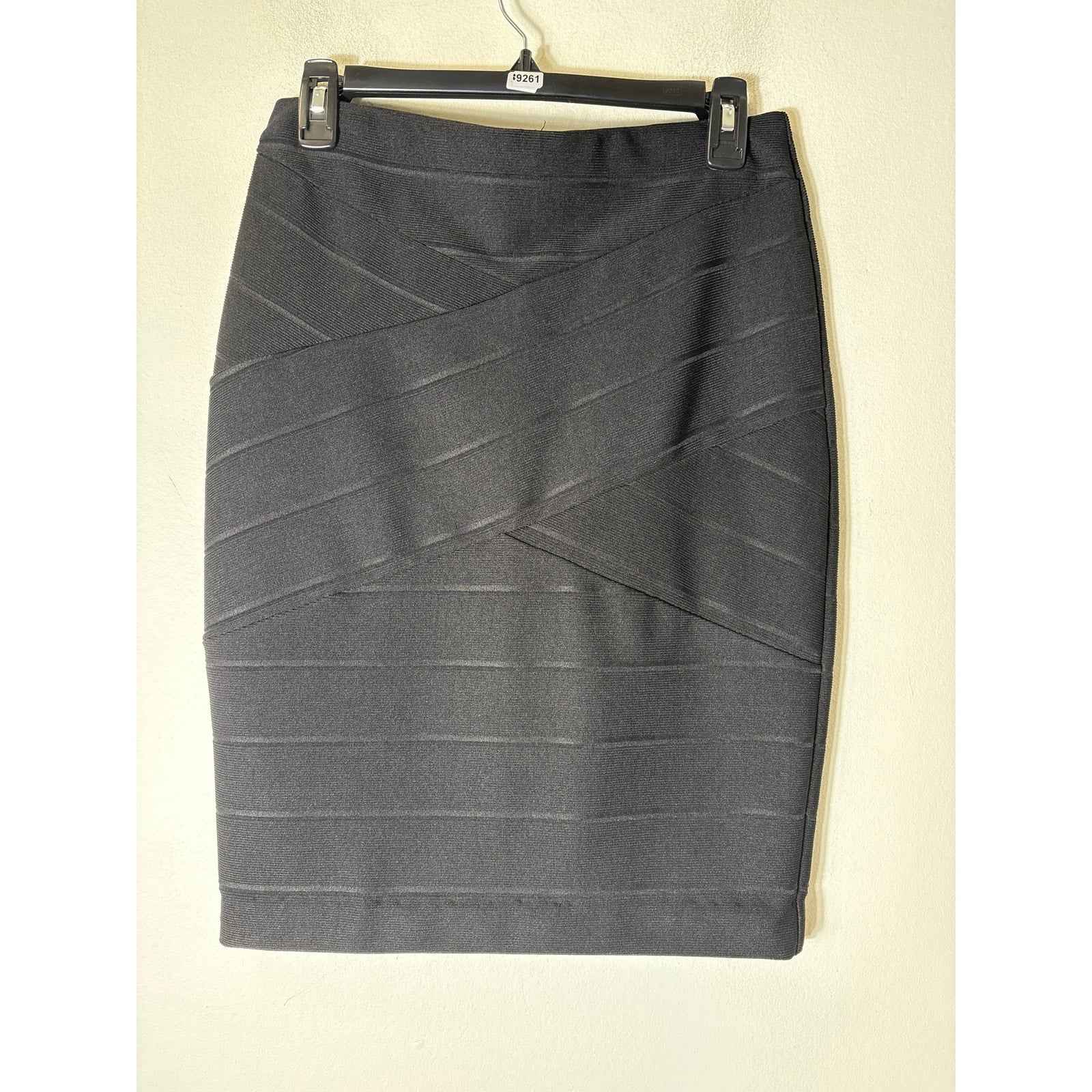 Haute Monde Black Fitted Pencil Skirt Sz M