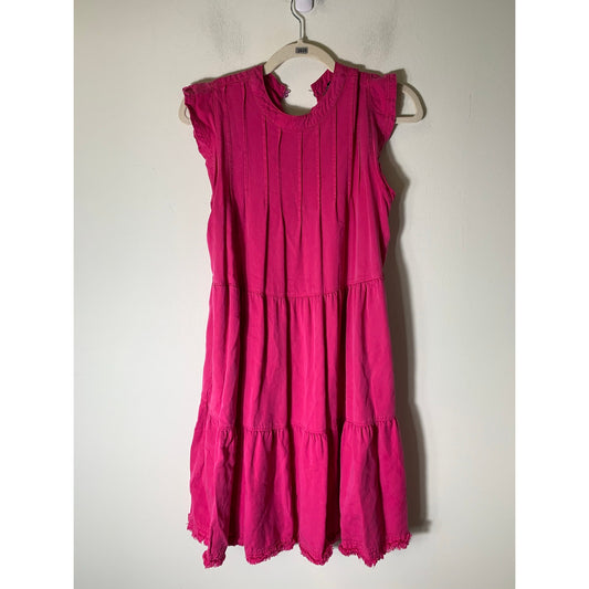 Velvet Heart Hot Pink Sleeveless High Collar Mini Dress Sz S