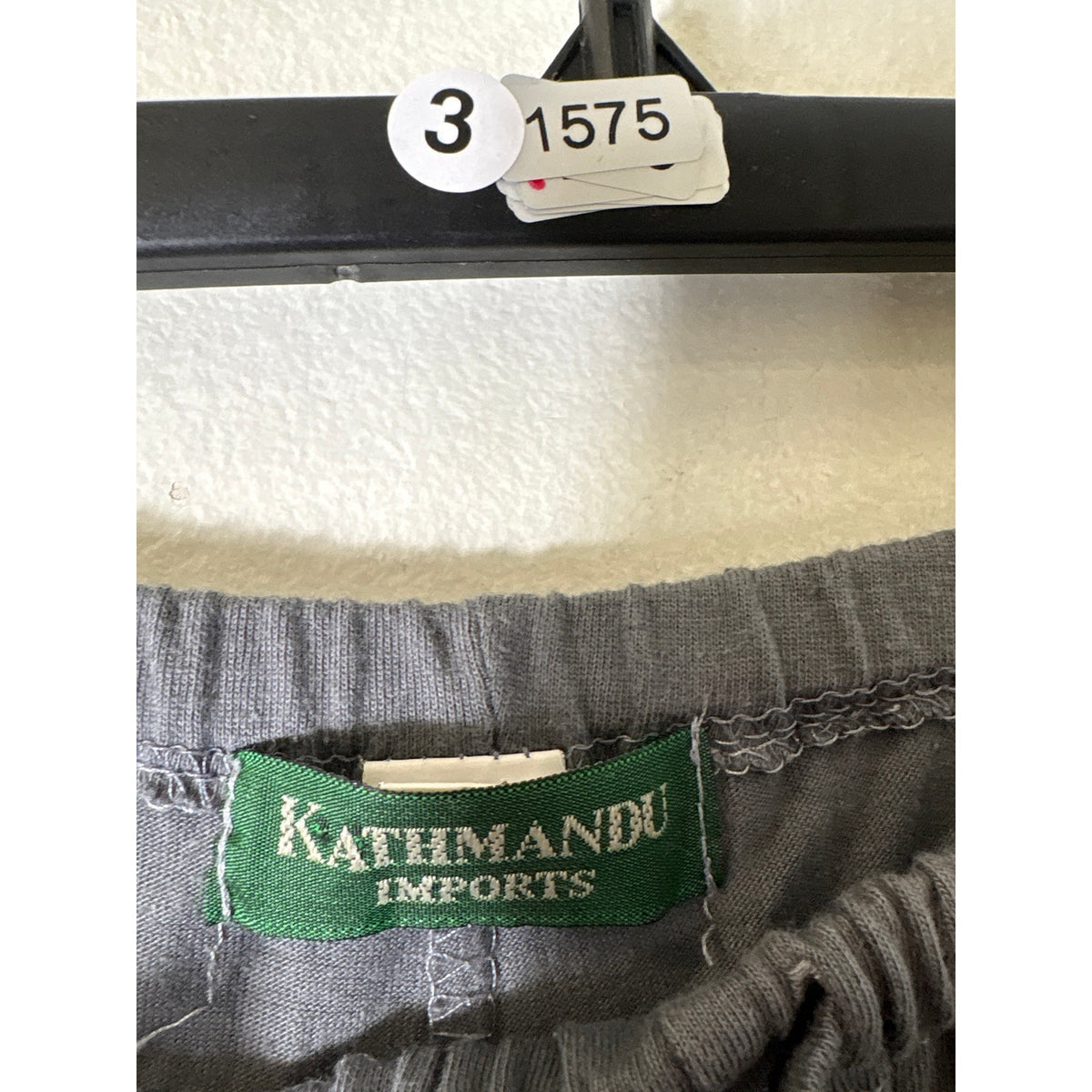 Kathmandu Gray Cotton Wide Leg Pull On Pants sz M