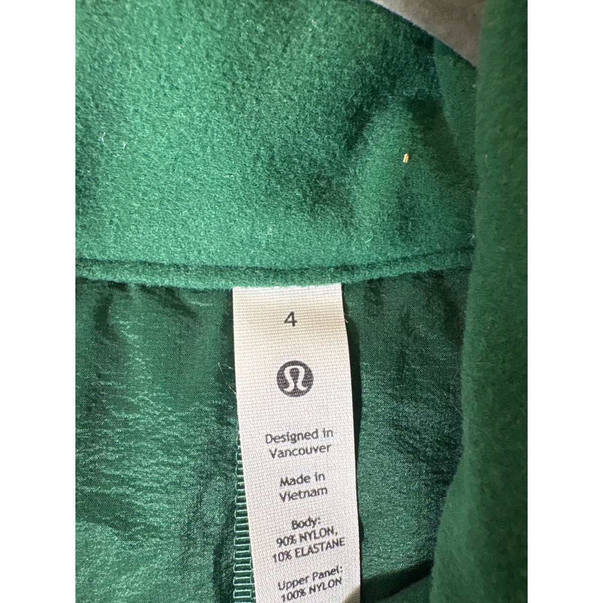 Lululemon Green Puffy Athletic Vest Sz $