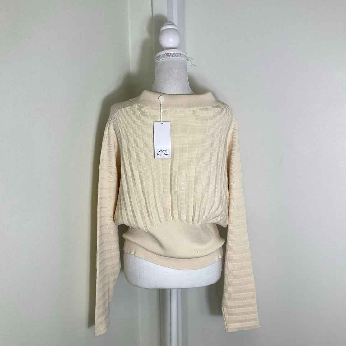 NWT Wynn Hamlyn Long Sleeve Button Up Collared Sweater Sz L