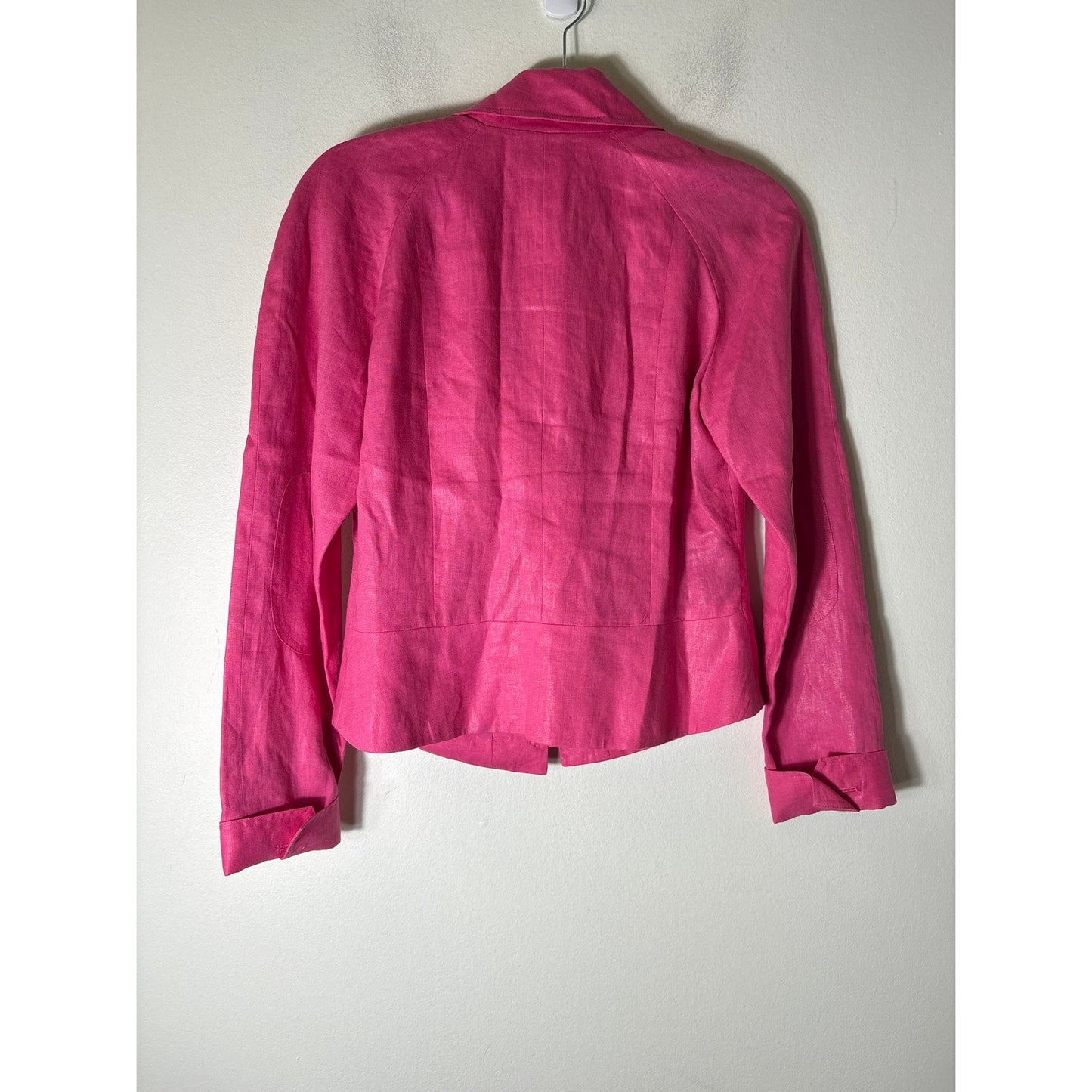 Carlisle Hot Pink Linen Jacket Sz 4